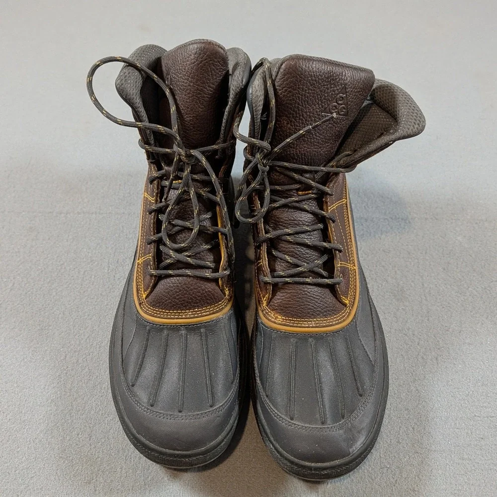 Nike ACG Woodside II Duck Boots Mens 13 Brown Black Leather 525393-770